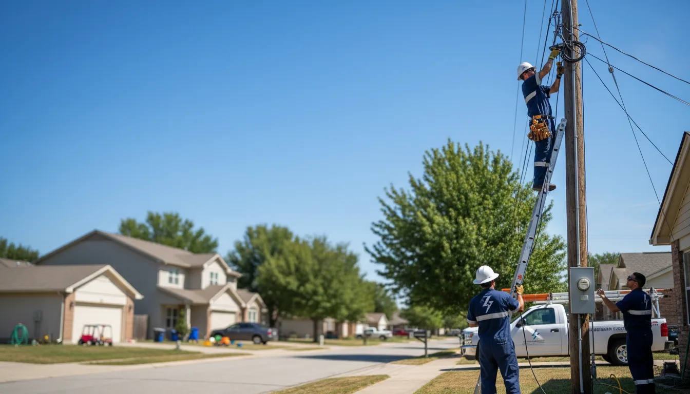 Residential electrician providing installation services in Lamont, IA
